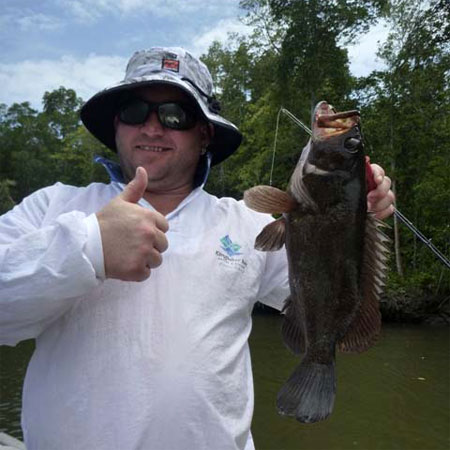 Rob Doyle’s 7.82kg Bass taken on a bandit lure